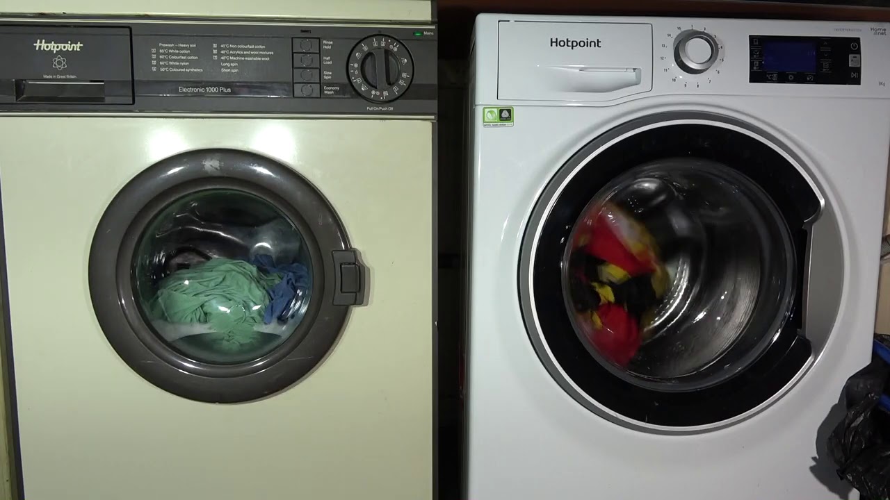 wash race No.258 : Vintage hotpoint vs New hotpoint - synthetivcs 60'c