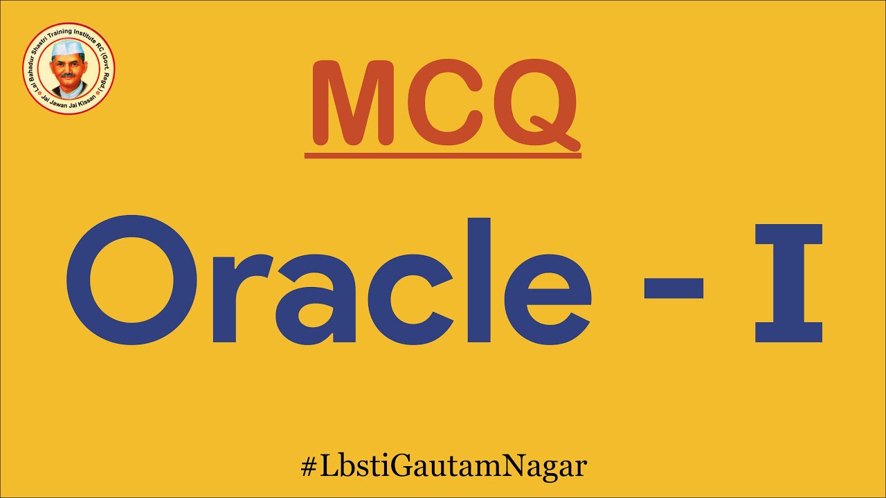 Top 20 Oracle MCQ | Oracle MCQ questions with answers | Questions for Freshers and Experienced