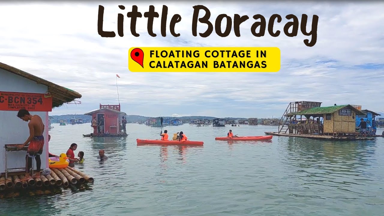 FLOATING COTTAGE IN CALATAGAN BATANGAS | LITTLE BORACAY | Teacher Burnz