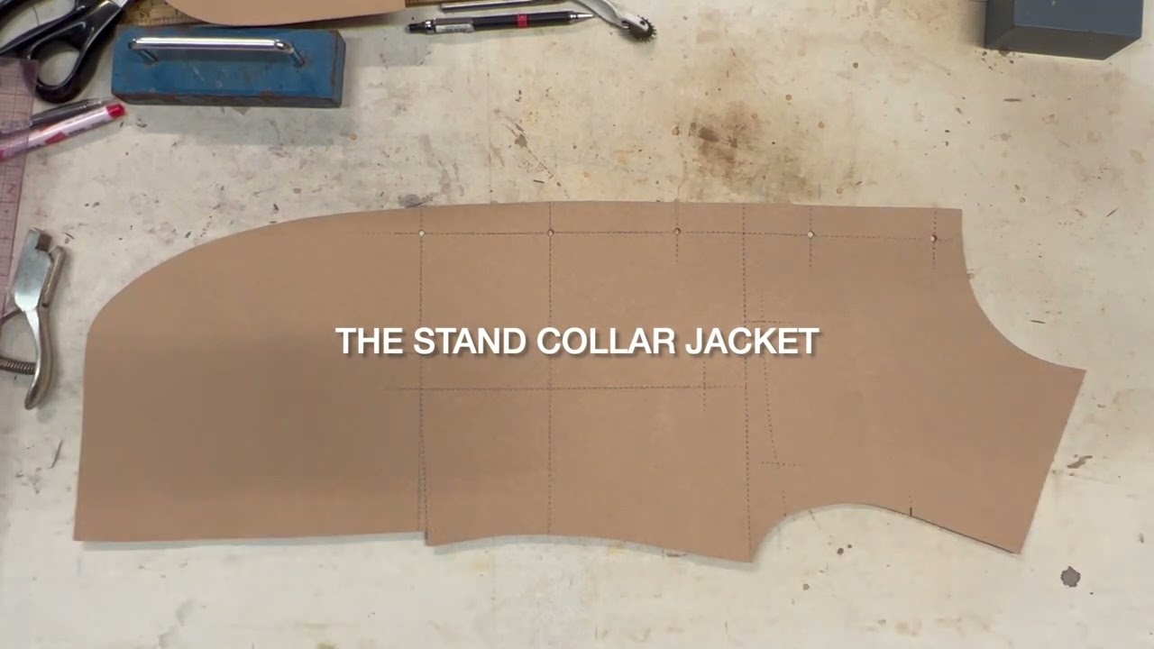 Bespoke Tailoring 31 How to draft stand collar and double breasted jacket from basic block