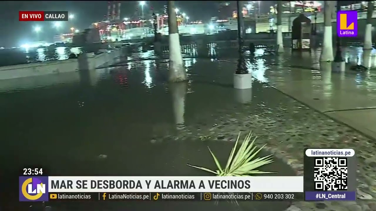 Mar se desborda y alarma a vecinos de Chucuito, La Punta, Callao