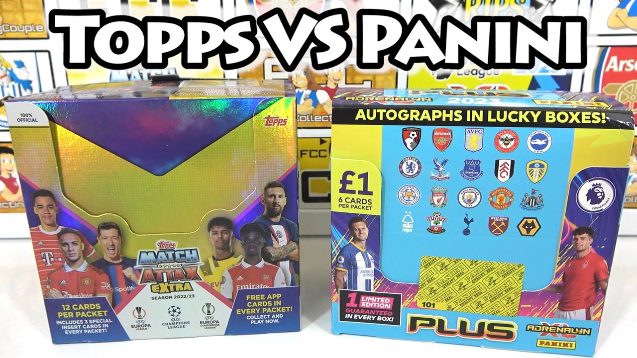 FULL BOX BATTLE! ADRENALYN XL PLUS VS MATCH ATTAX EXTRA 2023 | *NEW* Box VS Box Opening (74 Packs!!)