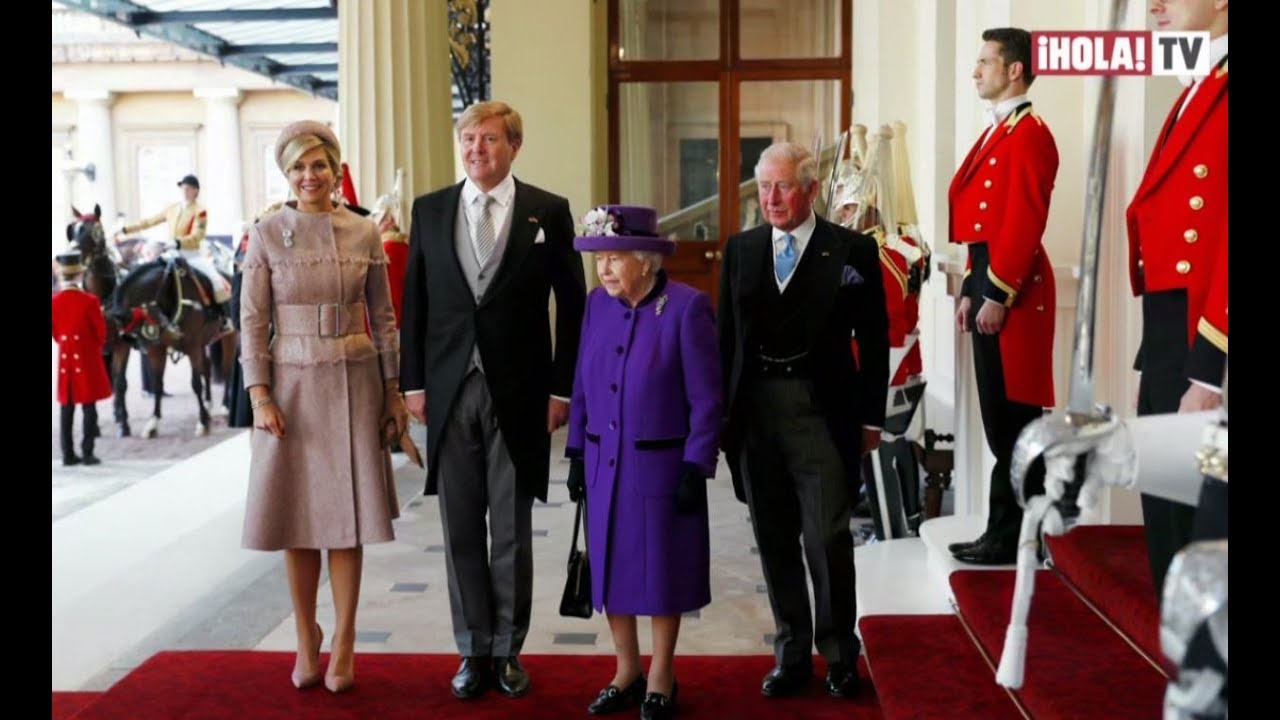 El impecable look de Máxima de Holanda en su visita a Reino Unido | ¡HOLA! TV