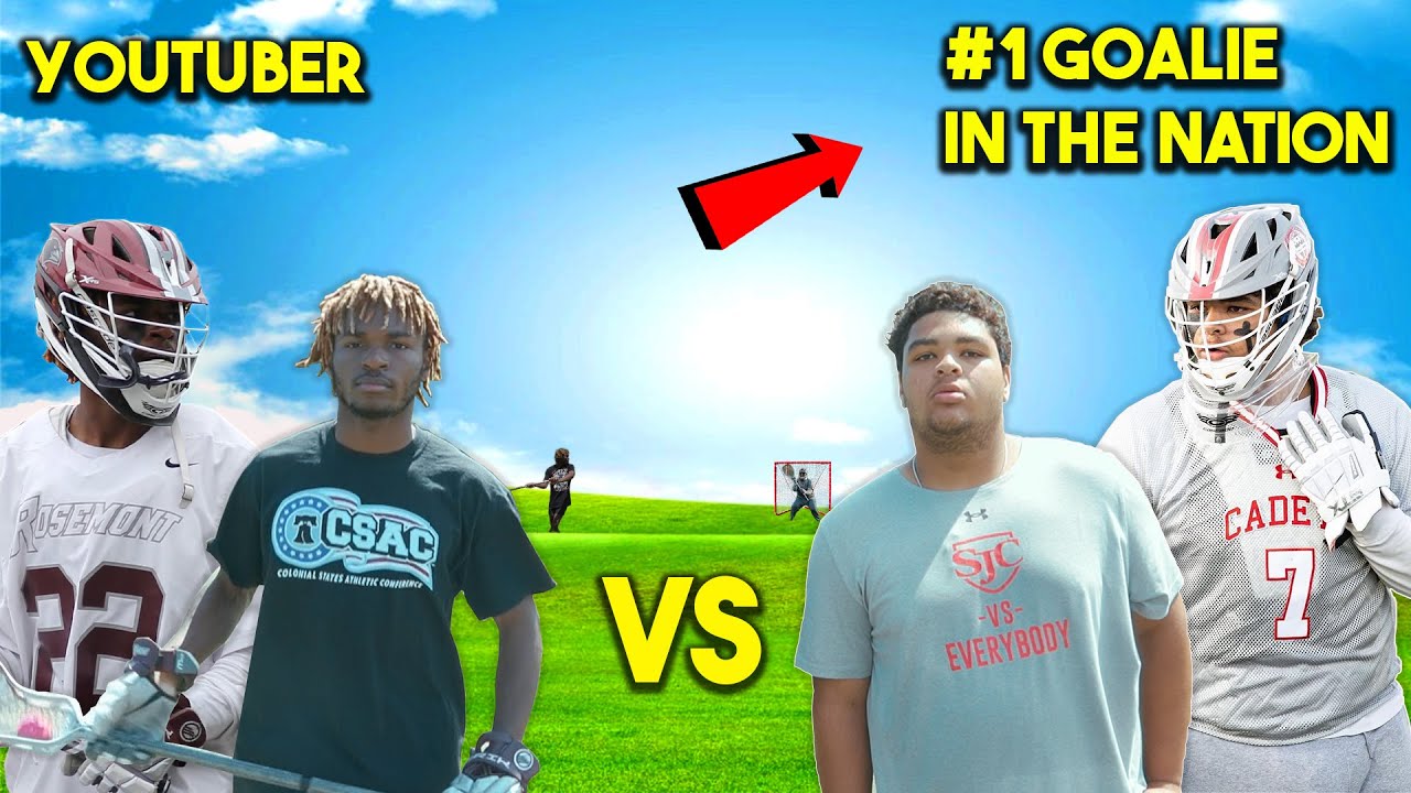 YOUTUBER VS #1 GOALIE IN THE NATION