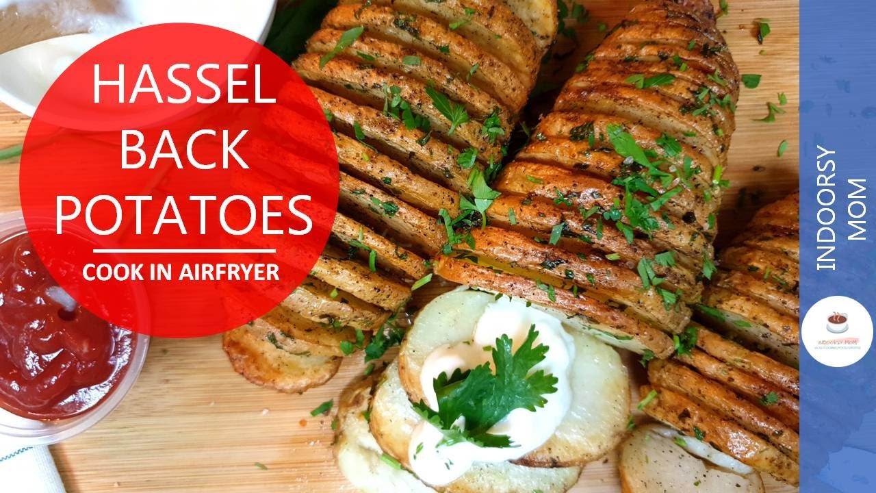Hasselback Potatoes AirFryer | How To Make Hasselback Potatoes Airfryer | Indoorsy Mom