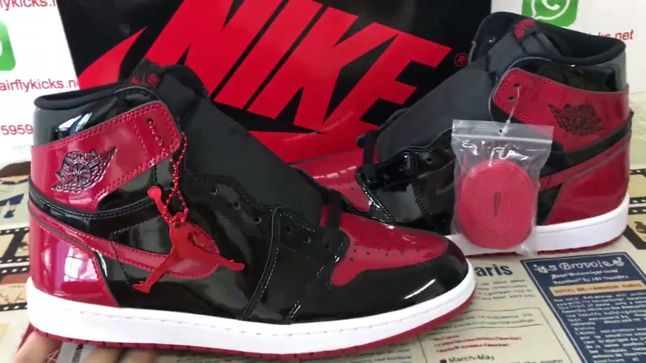 Air Jordan 1 Retro High OG Patent Bred Review