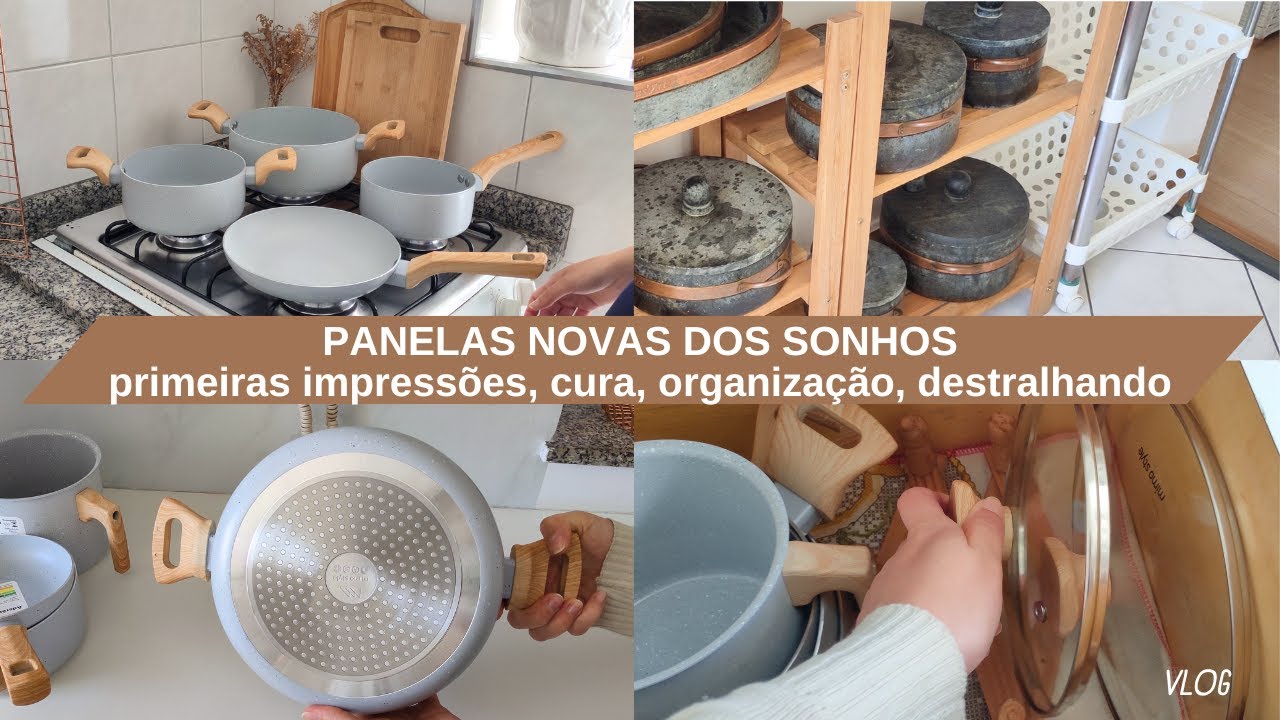 Compramos panelas Mimo Style,  destralhando as antigas, organização do paneleiro.