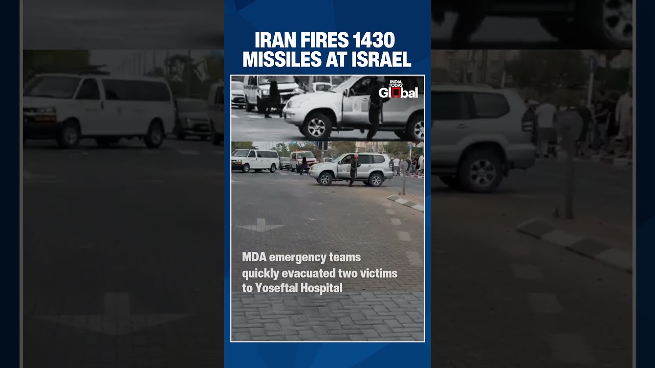 Iran Fires 1430 Missiles at Israel Including the City of Eilat Causing Casualties and Panic