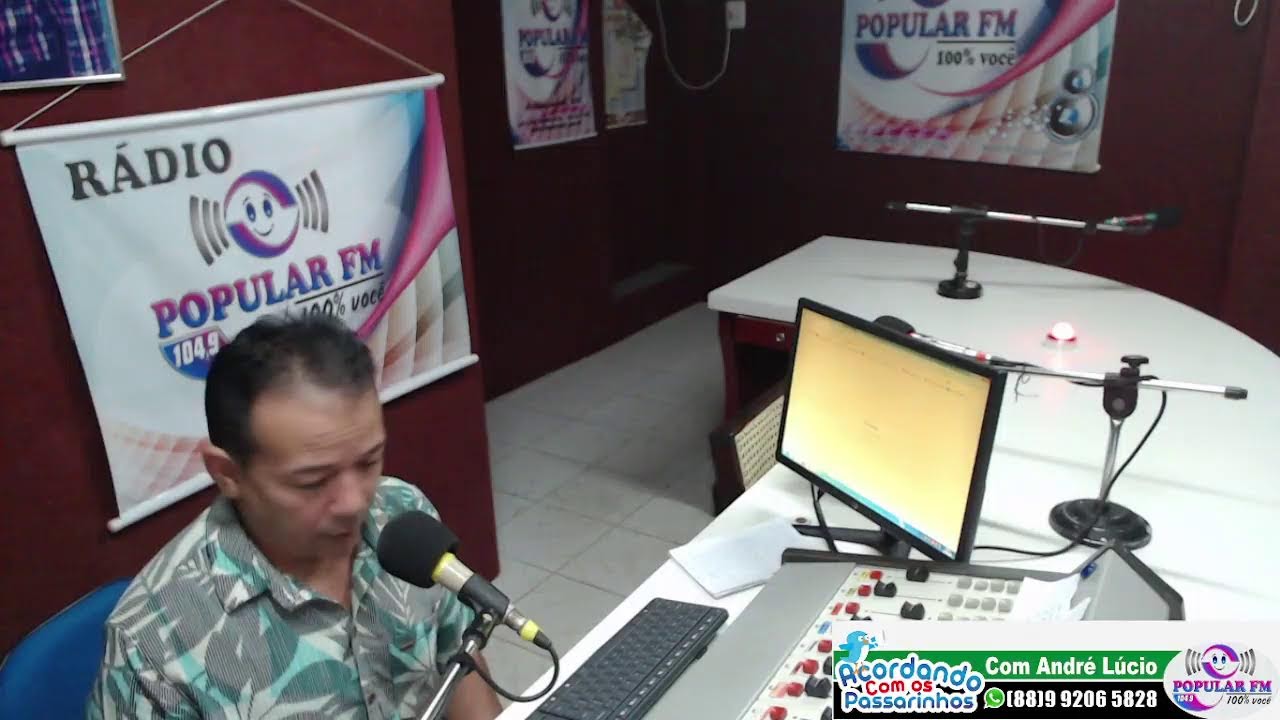 ACORDANDO COM OS PASSARINHOS COM ANDRE LUCIO NA POPULAR FM 104,9