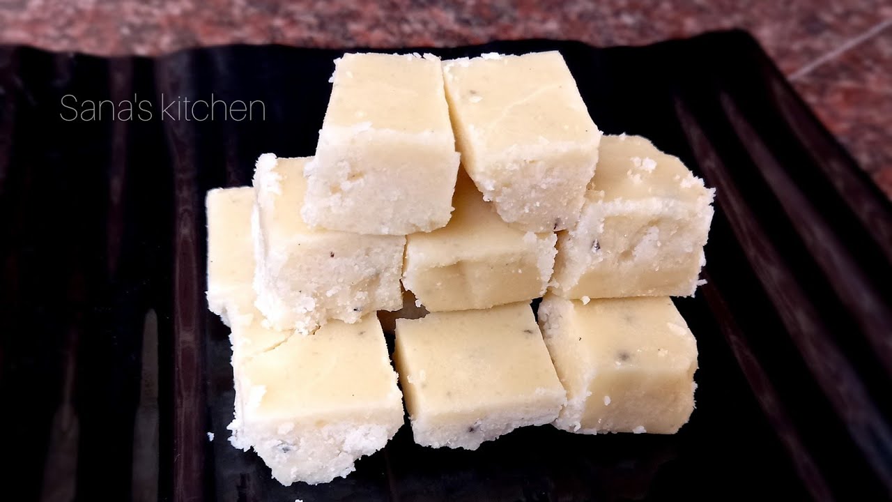 Halkova | 90's kids Favorite Sweet | Palkova | Maida Burfi | Sana's kitchen