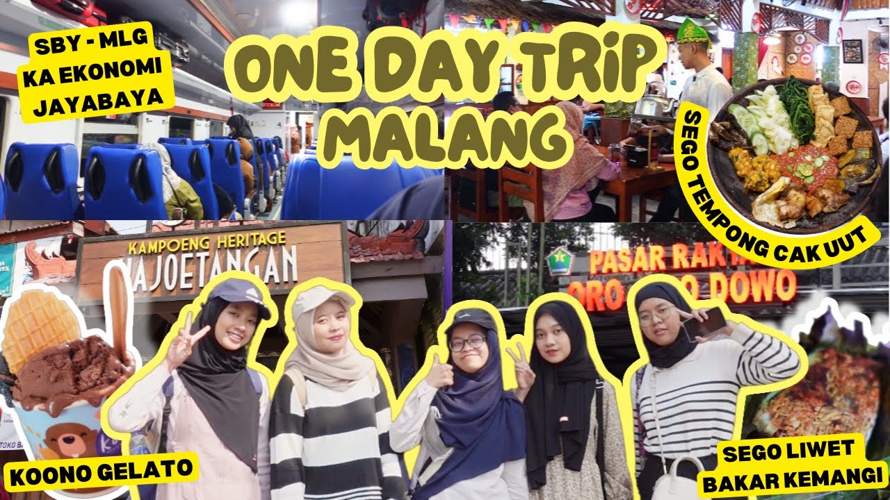 ONE DAY TRIP MALANG | PP SURABAYA-MALANG VIA KA EKONOMI JAYABAYA & BUS EKONOMI