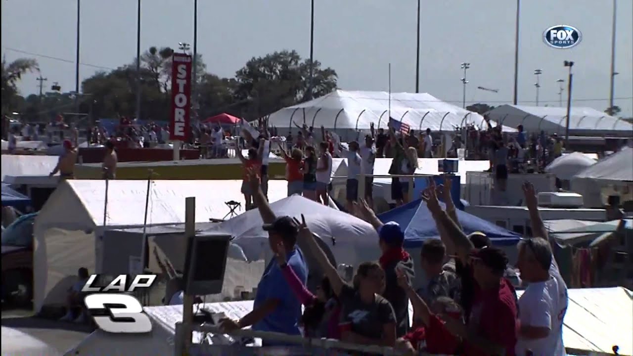 Lap Number 3 at the 2011 Daytona 500 - Dale Earnhardt Sr Tribute (2-20-2011)