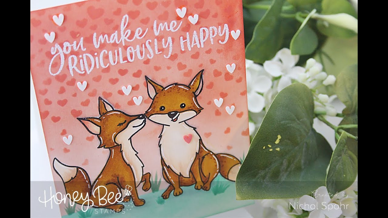 Honey Bee Stamps | Masking & Stenciling A Background