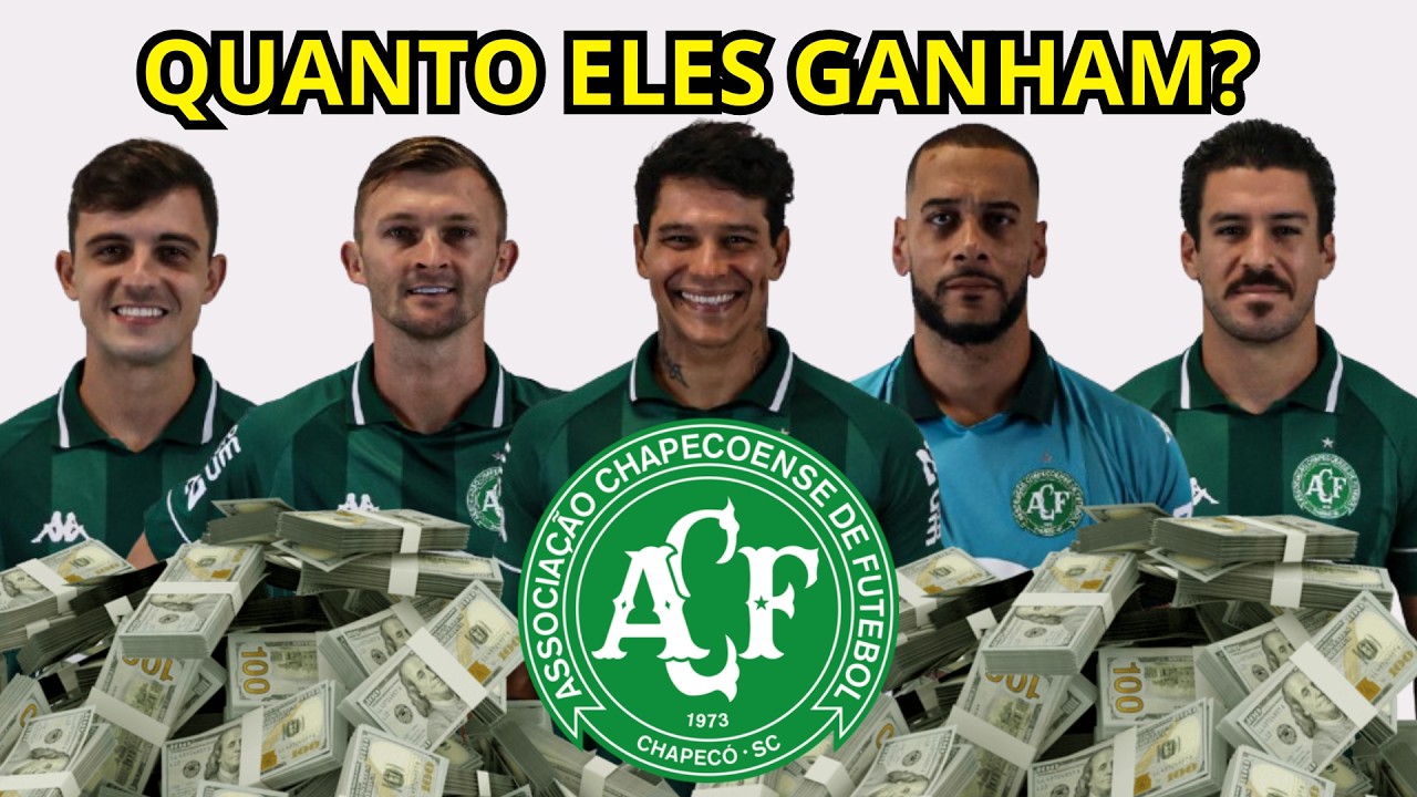 SAL&Aacute;RIOS DO CHAPECOENSE 2026 💰 Quanto cada jogador recebe? (Revelado)