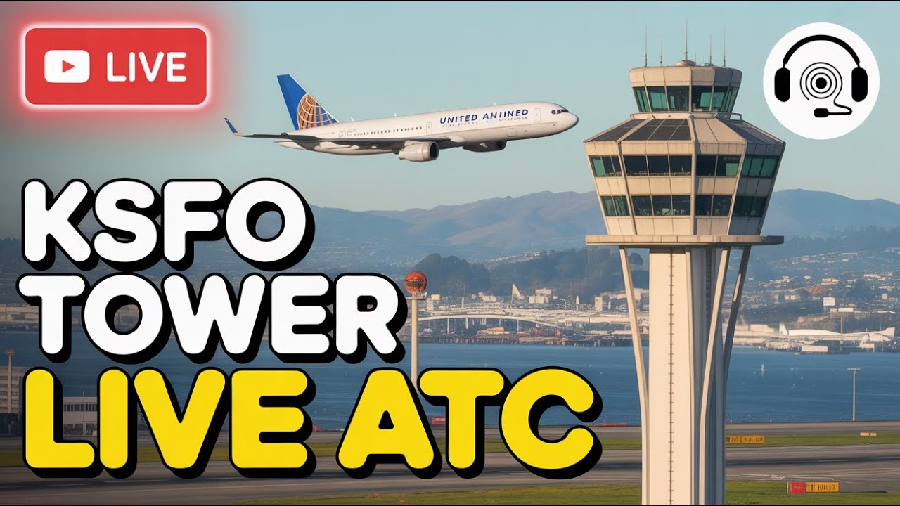 San Francisco Tower &ndash; Live ATC from KSFO 🎧 | Real Pilot Communication
