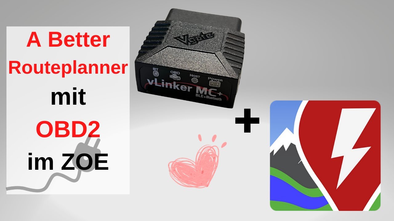 A better Route Planner - ABRP mit OBD2 Dongle im Renault ZOE