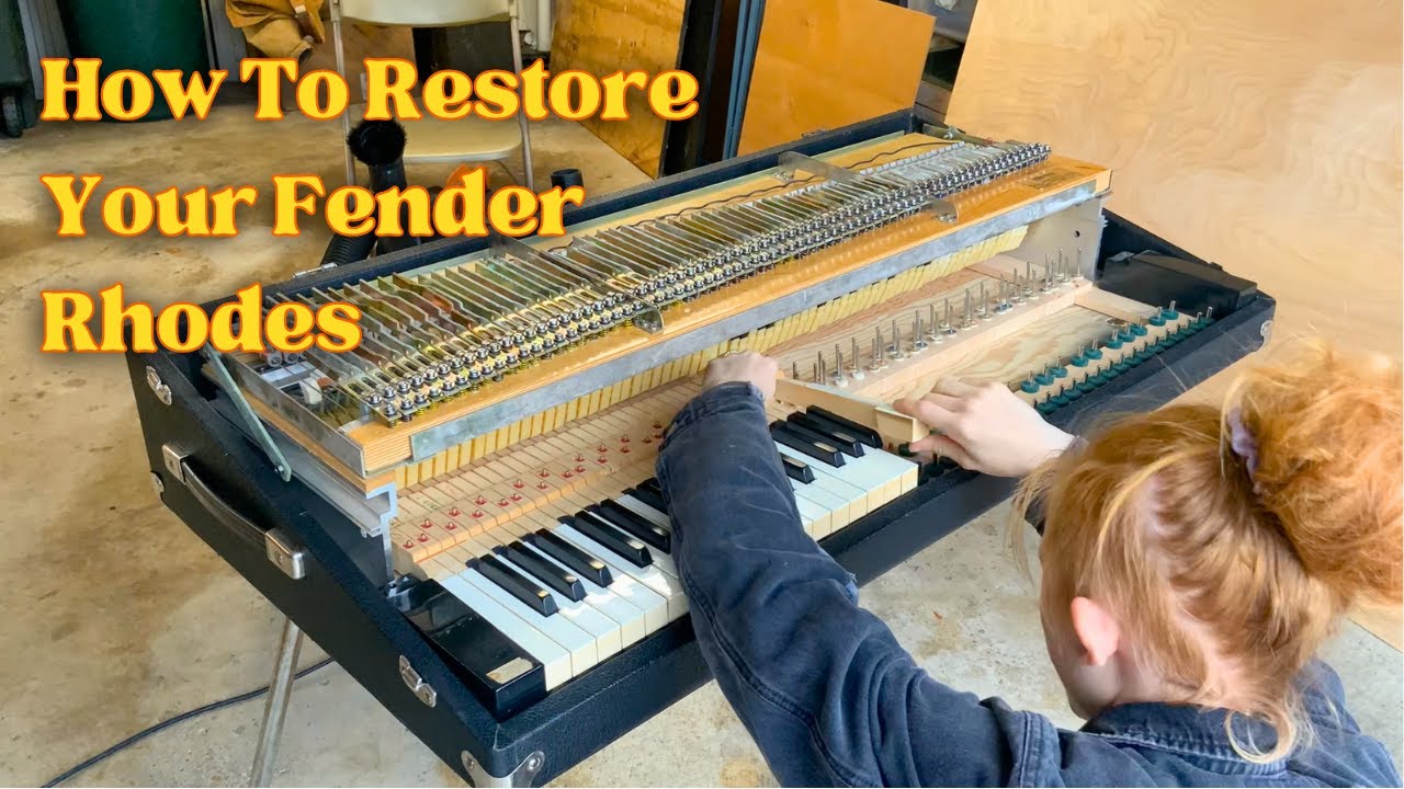 Как отреставрировать пианино Rhodes | #fenderrhodes #rhodespiano #electricpiano #instrumentrepair