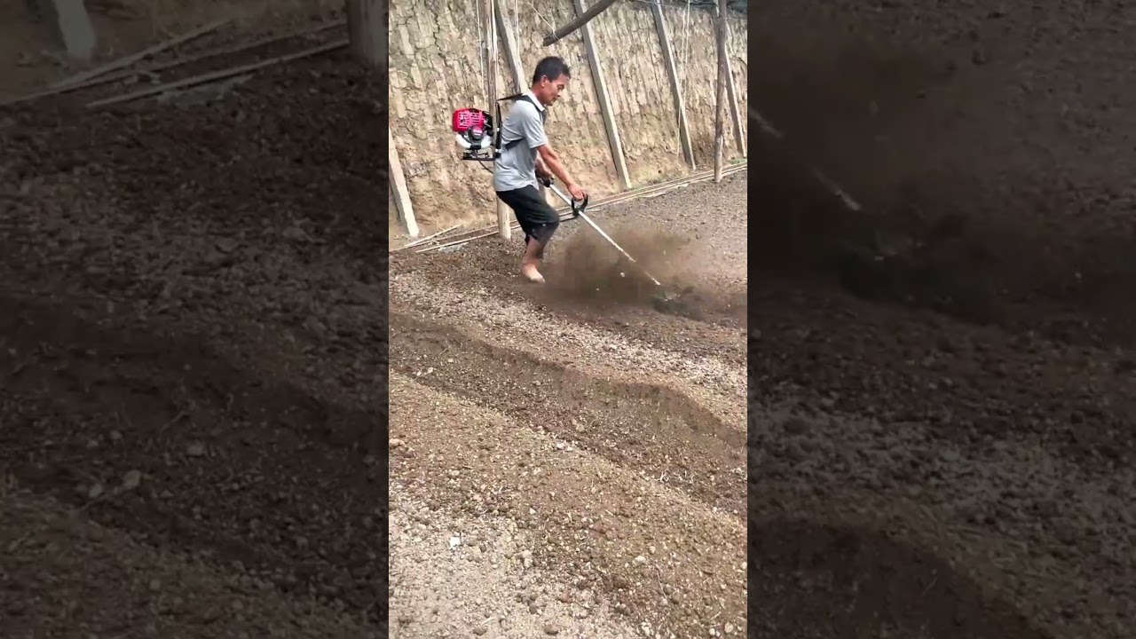 This Mini Tiller Is a Literal Cheat Code! 🤯🚜 #shorts