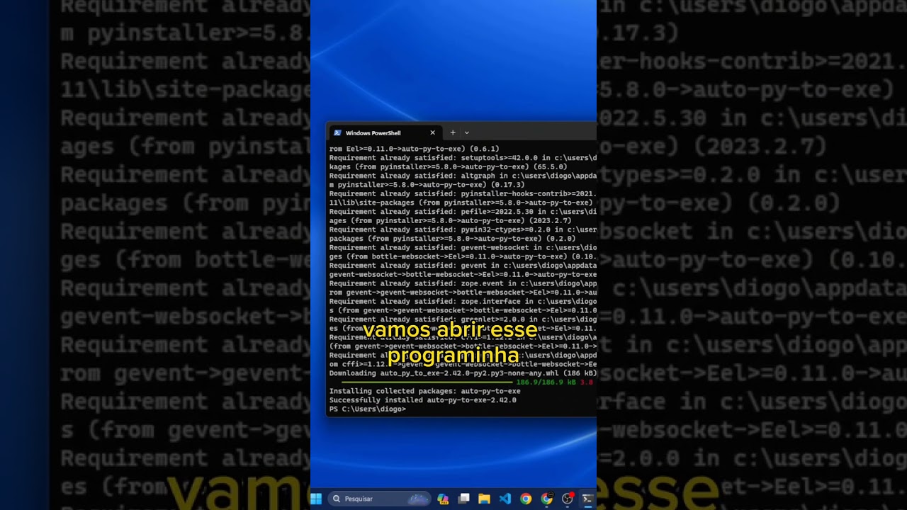 Como Transformar Seu C&oacute;digo em Execut&aacute;vel #python #programa&ccedil;&atilde;o