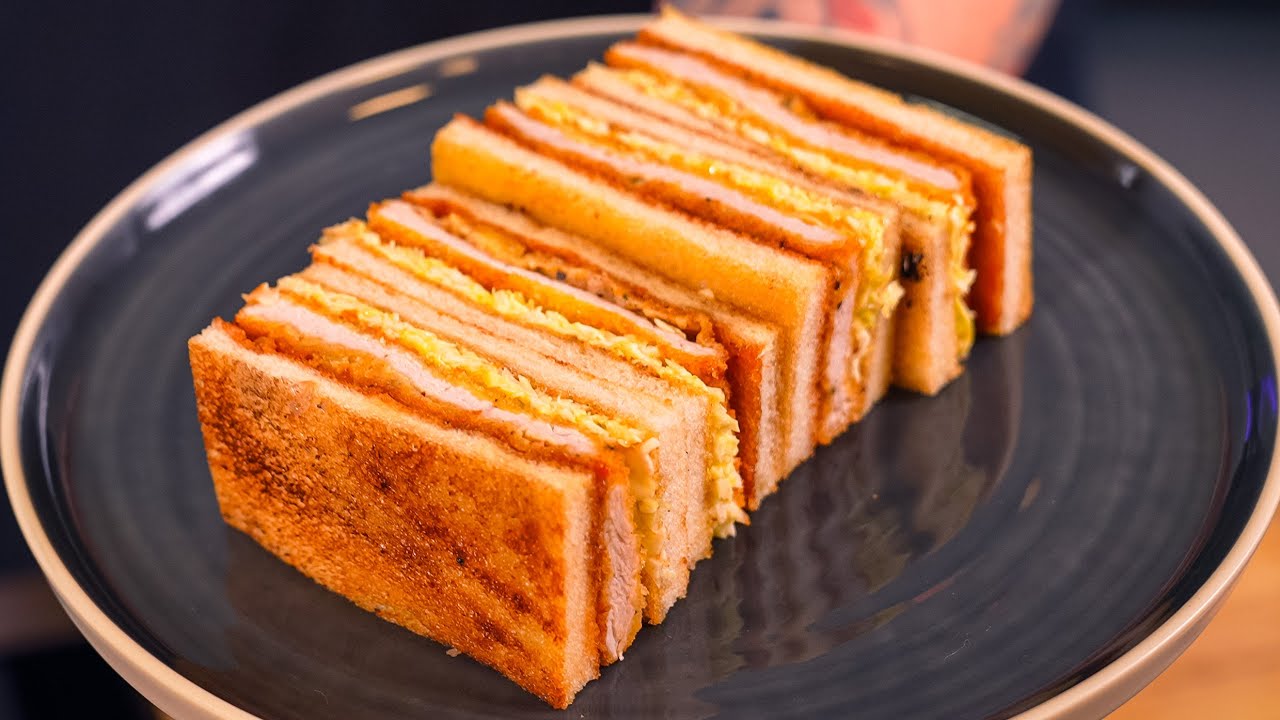 Asiatisches Schnitzel Sandwich | Katsu Sando Rezept mit selbstgemachter Soße
