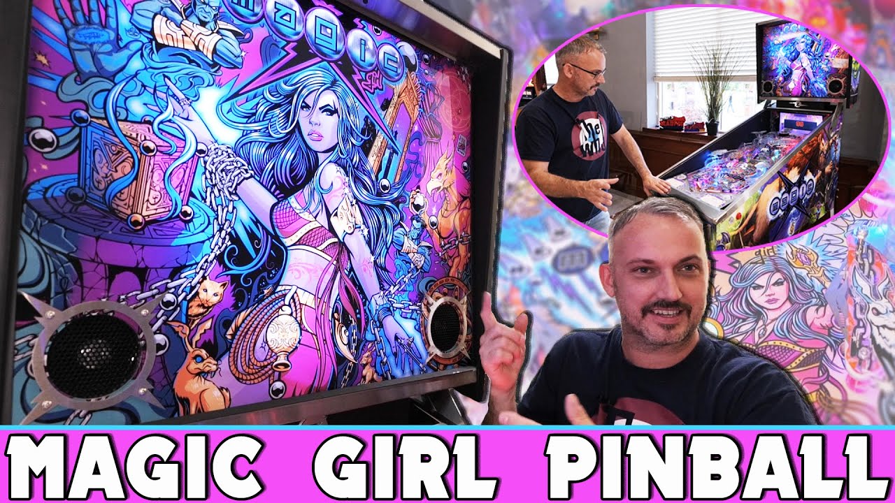 One of the rarest pinball machines in the world | Magic girl by John Popadiuk