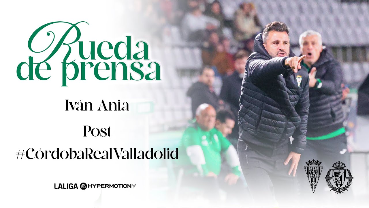 Rueda de prensa de Iván Ania, tras el triunfo ante el Real Valladolid (3-1)