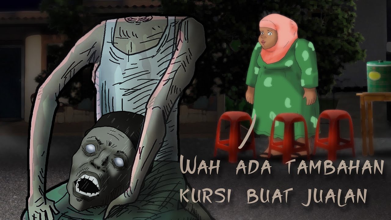 Hantu Kursi Kepala Buntung #HORORMISTERI | Kartun hantu, Animasi Horor Cerita Misteri