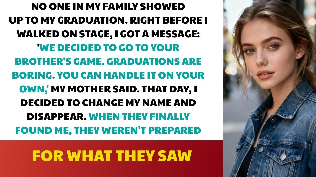 My Family Ignored My Graduation Day on Purpose, So I Changed My Name and Vanished Forever