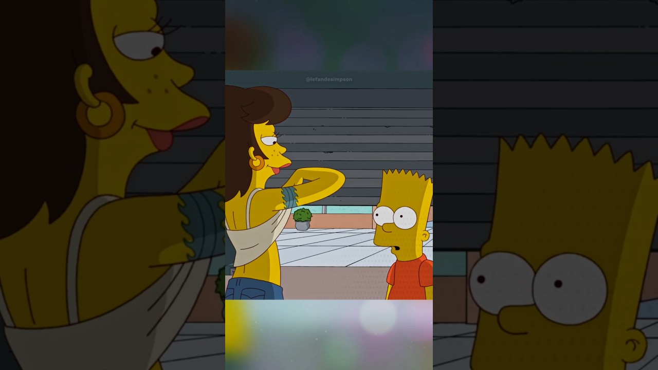 Shauna remercie Bart Simpson 💋 #thesimpsons #simpsons #bartsimpson #homer #shorts