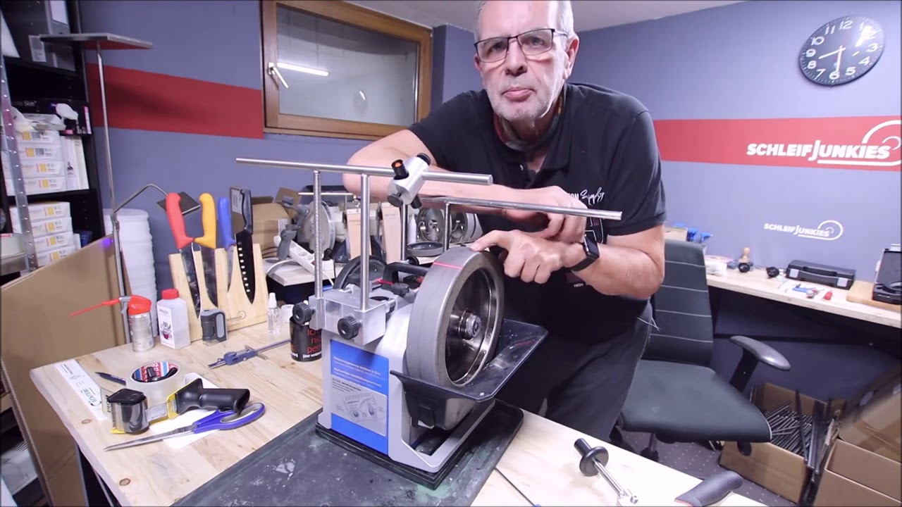 Test Polykristallin auf dem Tormek Lederrad, Test polycrystalline on the Tormek leather wheel