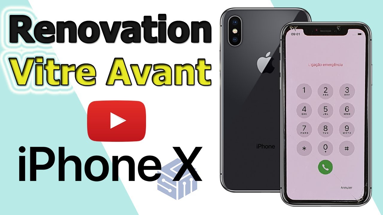 Reparation Seulement Vitre Avant iPhone X  Cracked Screen Repair / Replacement  Front Glass Only
