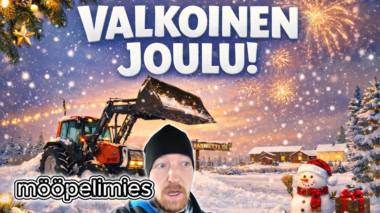 VALKOINEN JOULU! - Lumityöt Valmetilla | HYVÄÄ JOULUA!!
