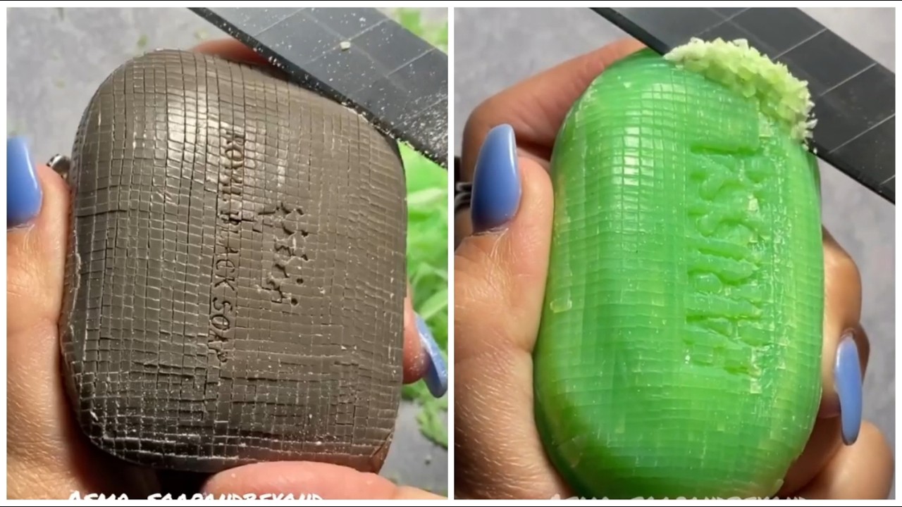 ✨ ASMR Soap Carving for Stress Relief ✨