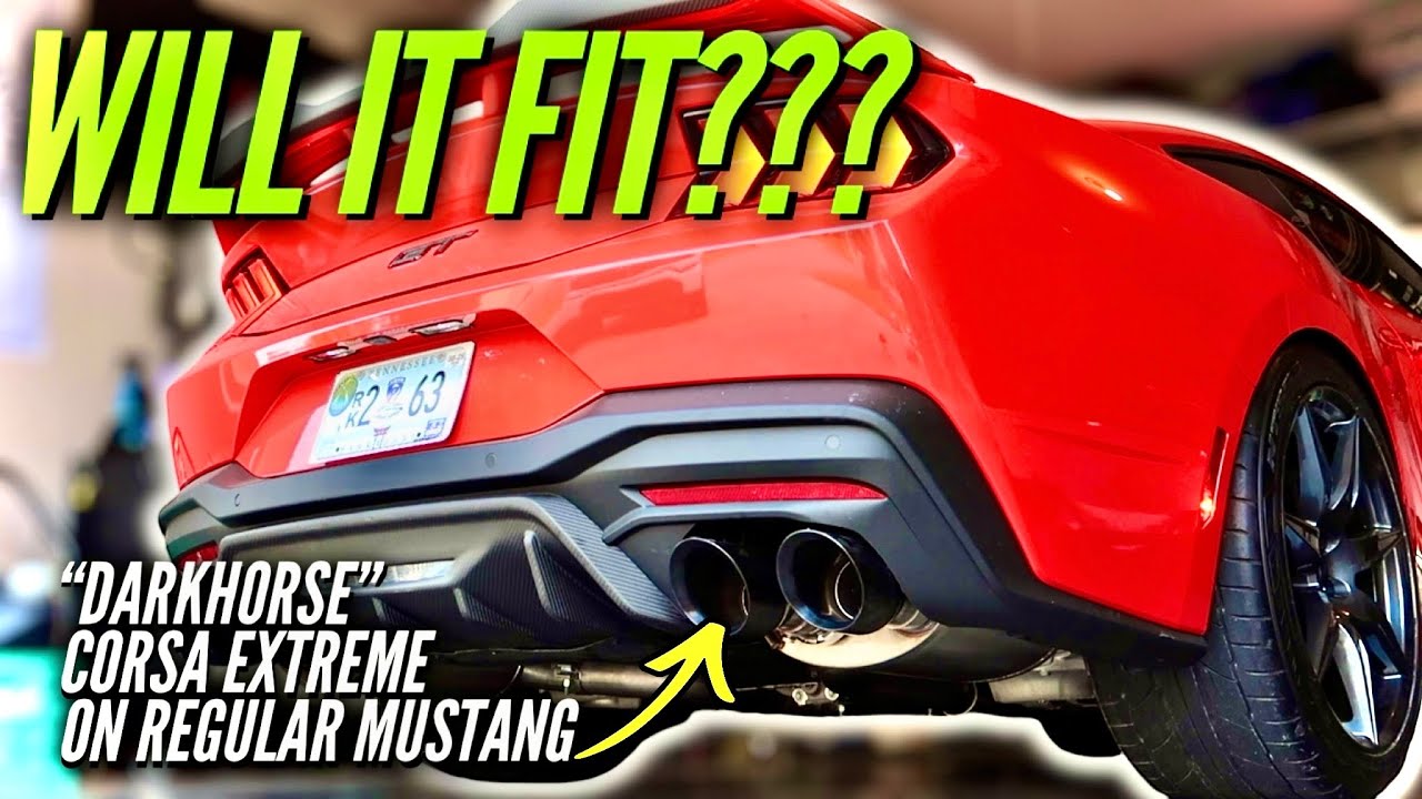 ВЫХЛОПНАЯ СИСТЕМА CORSA EXTREME DARKHORSE НА ОБЫЧНЫЙ MUSTANG GT 2024+ — ПОДОЙДЕТ ЛИ ОНА?