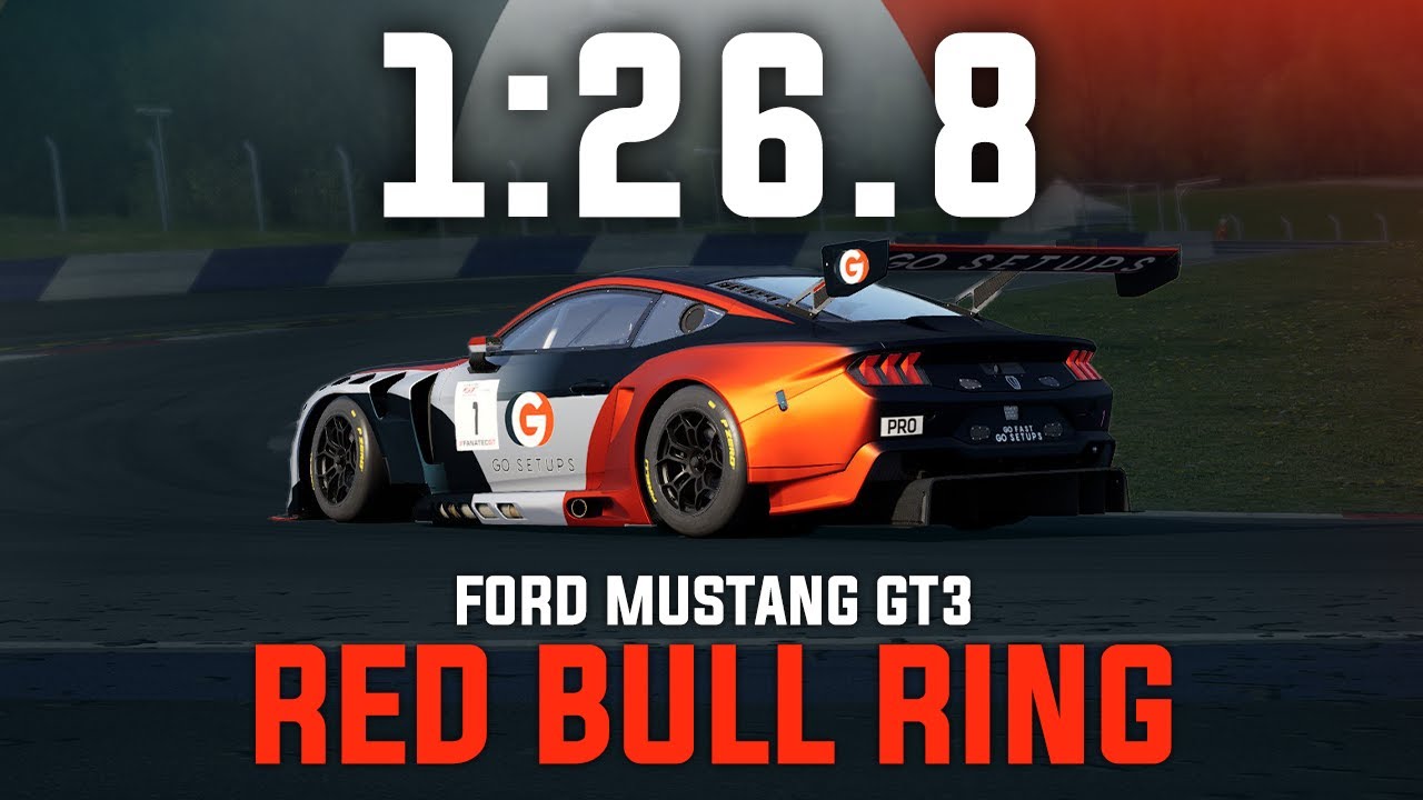 Red Bull Ring 1:26.8 - Ford Mustang GT3 - GO Setups | ACC 1.10.3