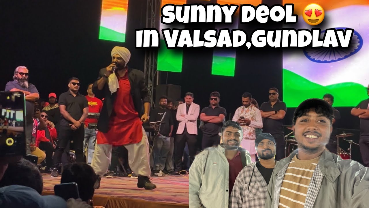 Sunny Deol 😍 in Valsad,gundlav | Valsad Gundlav Mega Event Vlog | Aryan Mahiyavanshi Vlog 