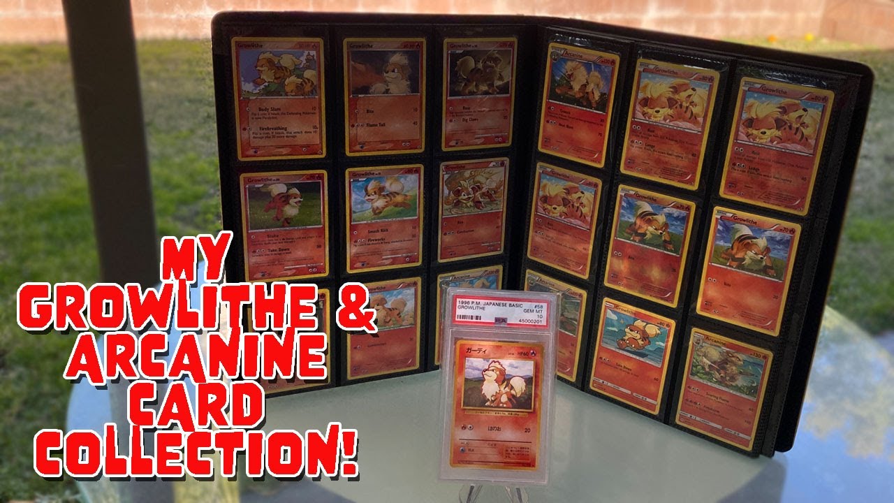 Growlithe/Arcanine Pokemon Card Collection