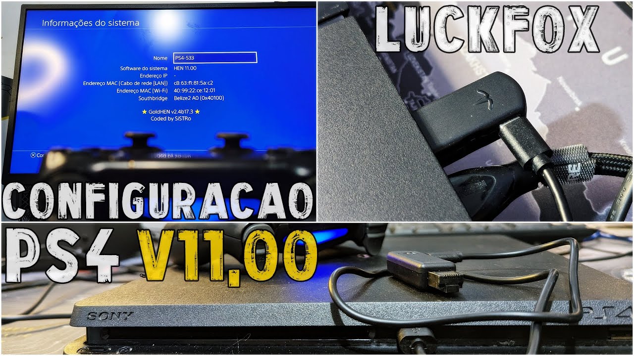 Tutorial PS4 - Teste e Como Configurar Desbloqueio Luckfox Para PS4 Versao 11.00 @GamerMozK