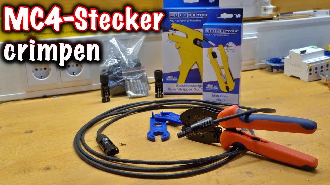 MC4 Stecker und Werkzeug für Solarkabel! ElektroM