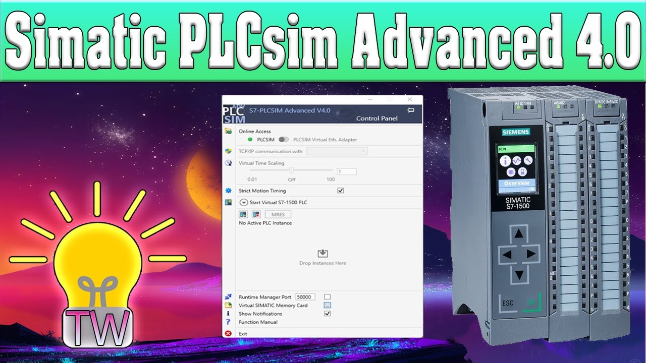 Simatic PLCsim Advanced 4.0 Simulator - TW#12