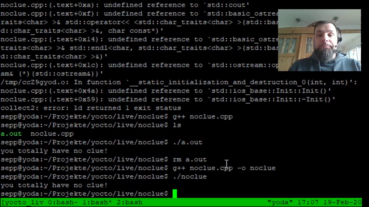Live Coding with Yocto Project #11: Getting started with C/C++ development.