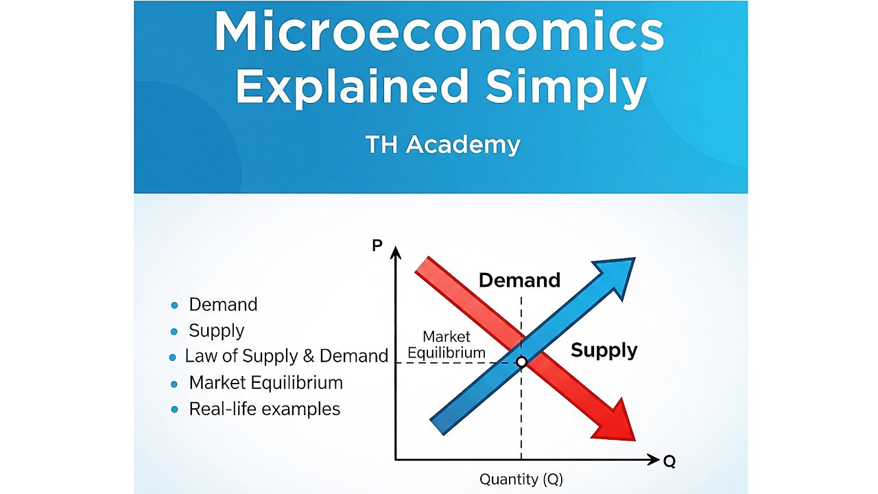 Demand, Supply & Market Equilibrium | Microeconomics Explained with Graphs & Examples