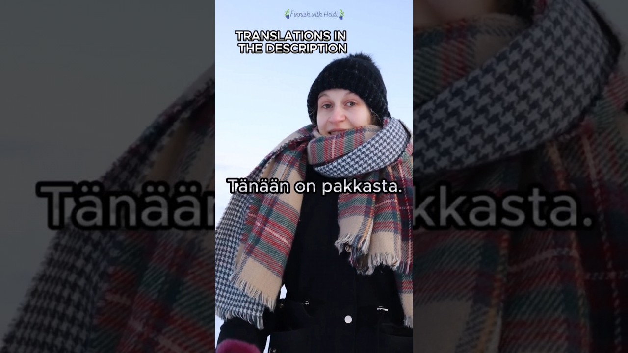 Very Finnish word: PAKKANEN (practice Finnish listening) 🎧🇫🇮