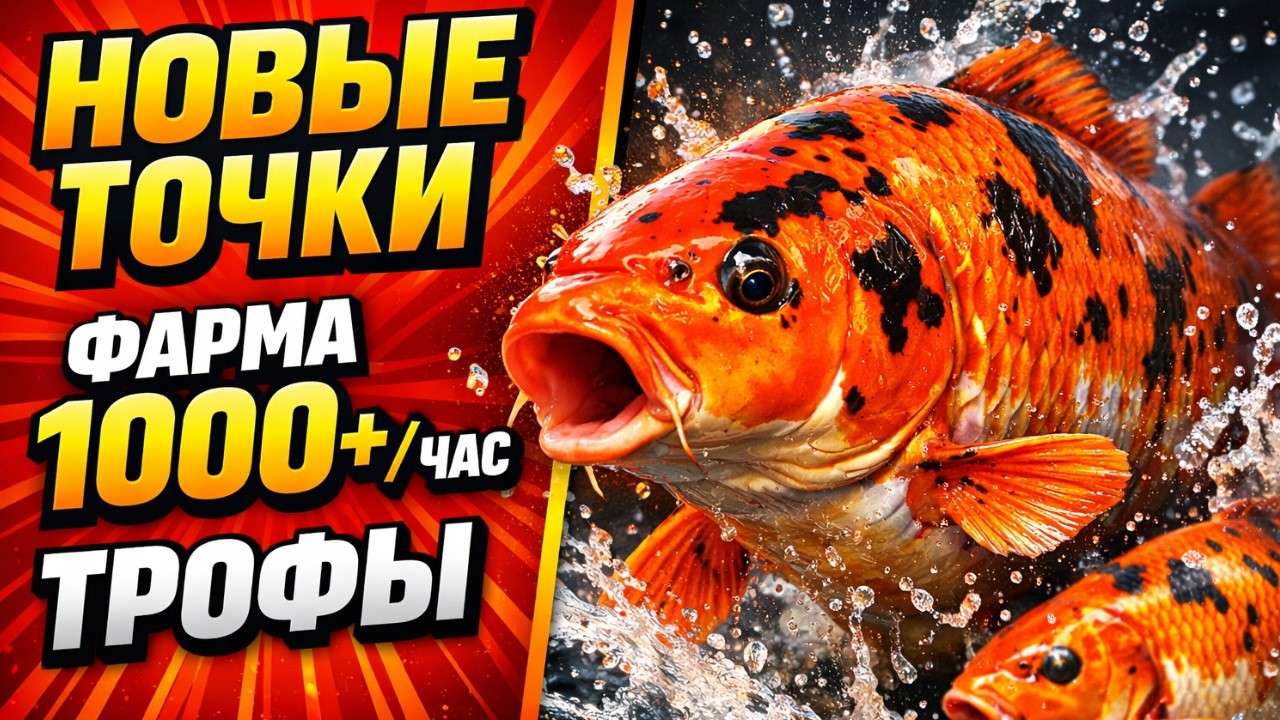 🤑 НОВЫЕ ТОЧКИ для ФАРМА РР4! МЕДНОЕ &bull; ЛОСИНОЕ &bull; АРХИПЕЛАГ &bull; Фарм Серебра в Русской Рыбалке 4