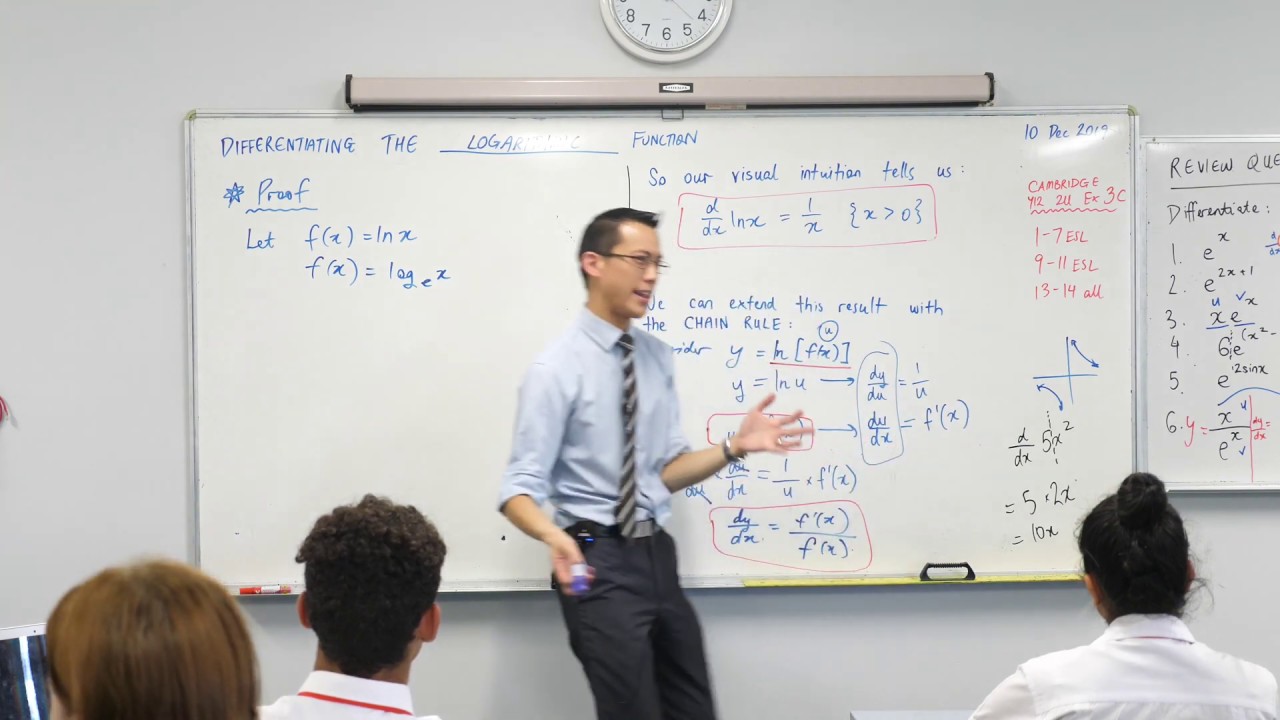 Differentiating the Logarithmic Function (3 of 5: Proof by implicit differentiation)