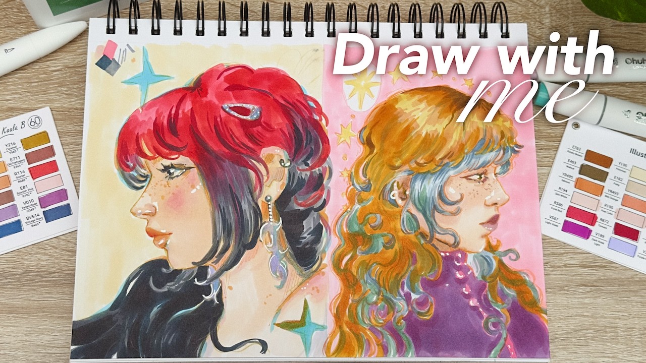 Alcohol Marker Step by Step Tutorial ★ Ohuhu Kaala B Series
