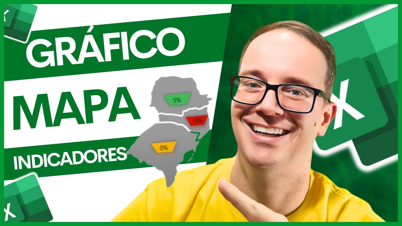 Como Fazer Gr&aacute;fico de Mapa com IMAGEM PERSONALIZADA no Excel (Indicadores Autom&aacute;ticos!)