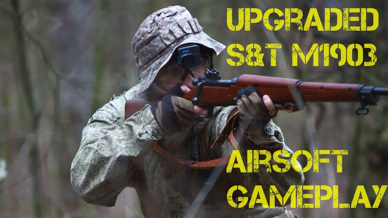 Upgraded S&T M1903 Springfield #airsoft #gameplay 