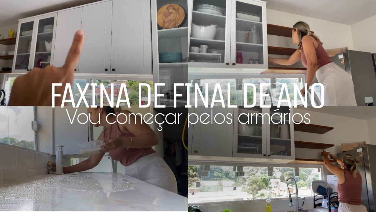 Começando a faxina pra o final do ano: deixando tudo limpinho/vou começar pelos armários.
