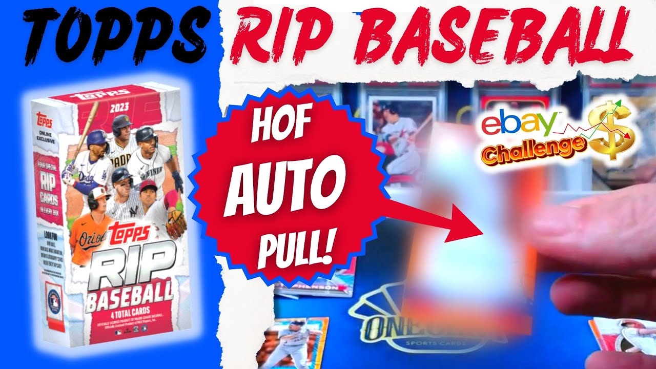 NEW RELEASE! 2023 Topps RIP Baseball! HUGE HOF Auto Pull #/25!